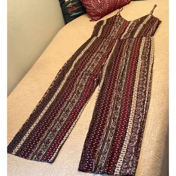 Forever 21 β Boho Jumpsuit - Picture 1 of 7